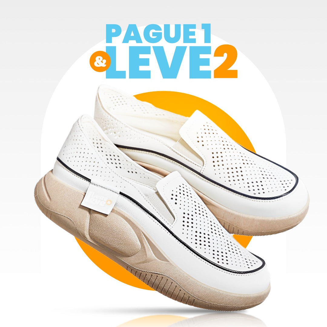 Tênis Ortopédico LeavLeve® - Acabe com Dores nos Pés [Compre 1 e Leve 2] - PROMOÇÃO VERÃO DE OFERTAS!